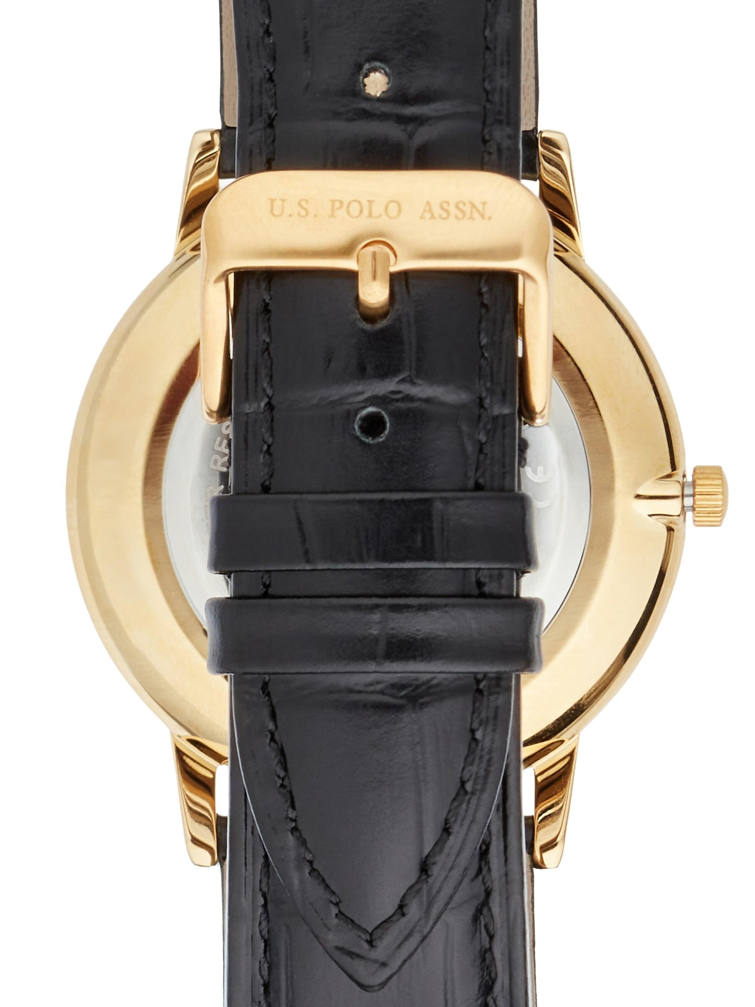 U.S. POLO ASSN. Analoguhr 'Viktor'‌‌‌‌‌‌‌‌ in Schwarz