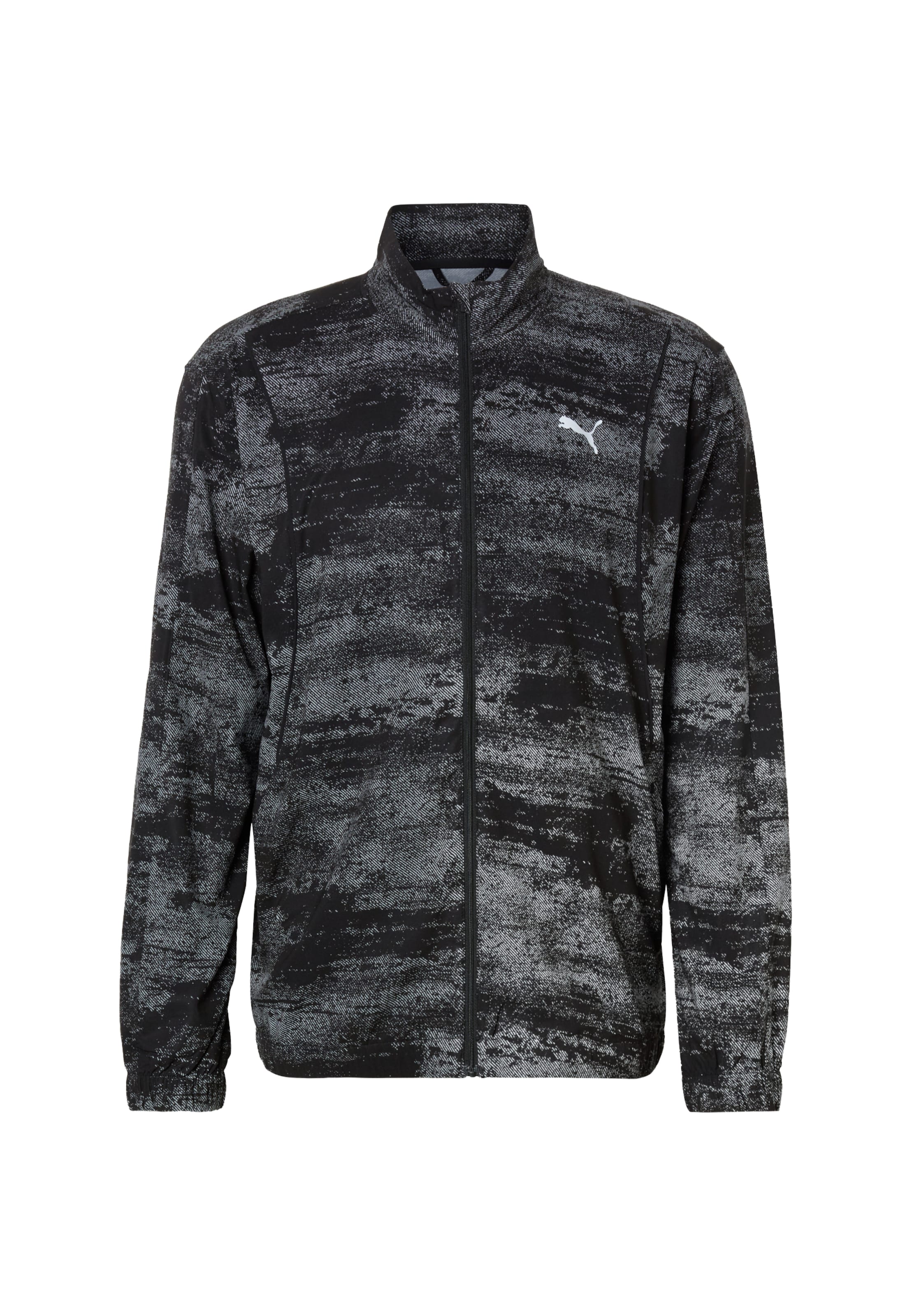 PUMA Trainingsjack 'Run Velocity' in Zwart: voorkant