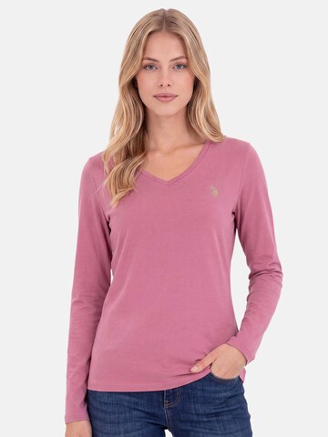 U.S. POLO ASSN. Shirt in Pink: front