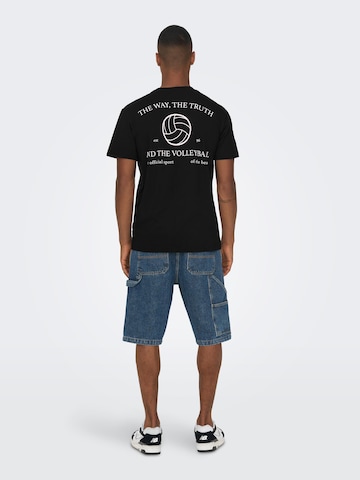 Only & Sons Shirt 'ALEC' in Zwart