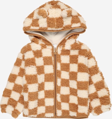 GAP Fleece jas in Bruin: voorkant