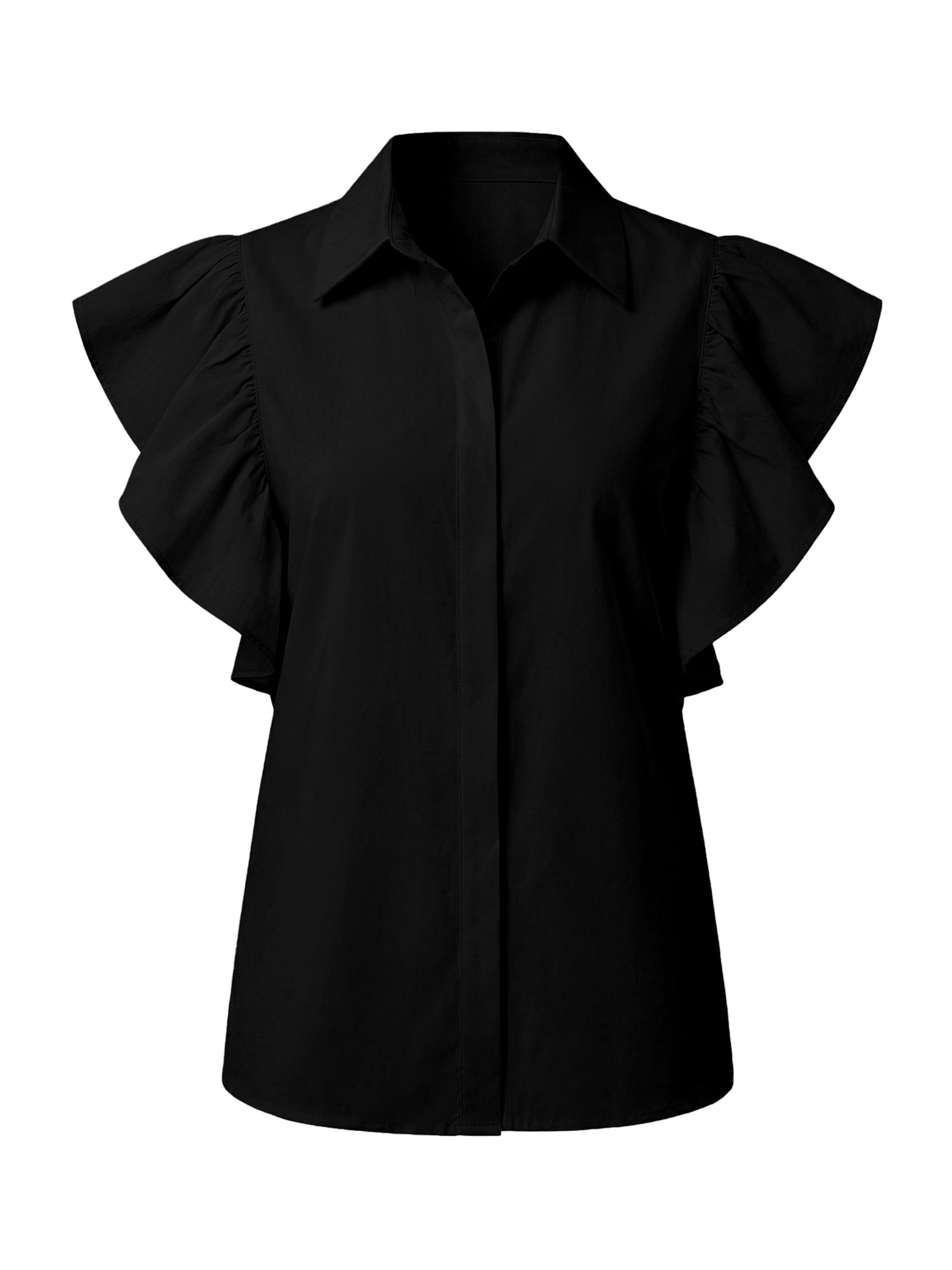 Bluză de la Imily Bela pe negru: față