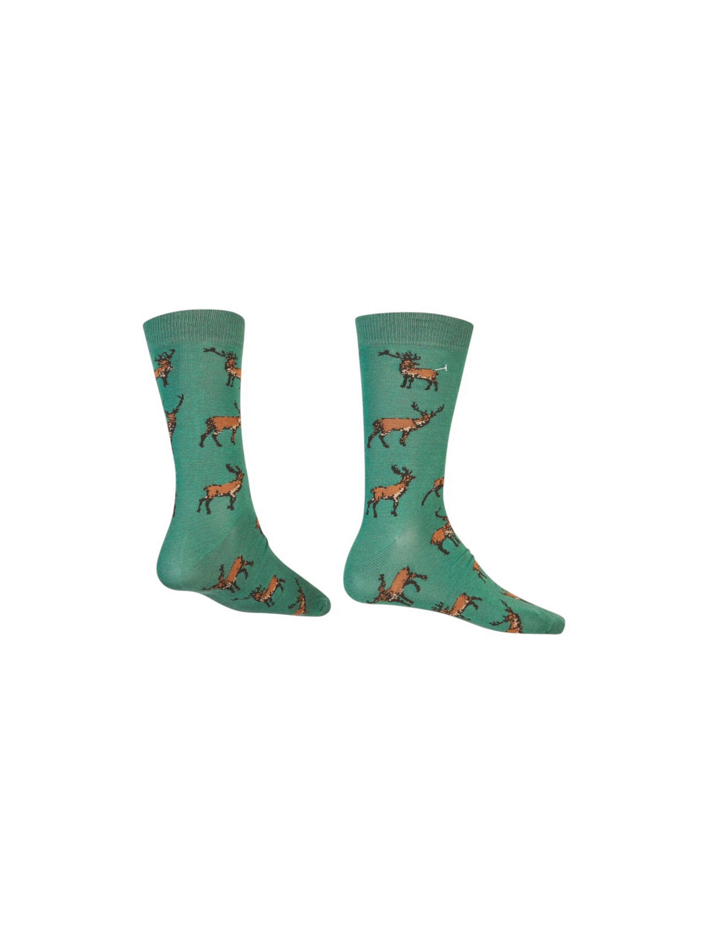 AbgeStrumpft Socks 'Hirsch' in Green