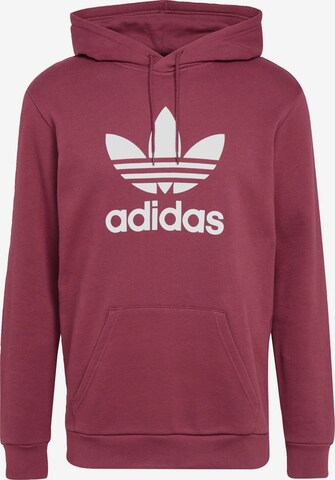 Bluză de molton 'TREFOIL ' de la ADIDAS ORIGINALS pe roșu: față