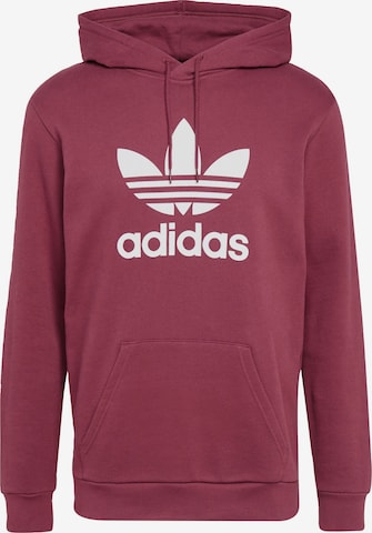 ADIDAS ORIGINALS Sweatshirt 'TREFOIL ' in Rood: voorkant