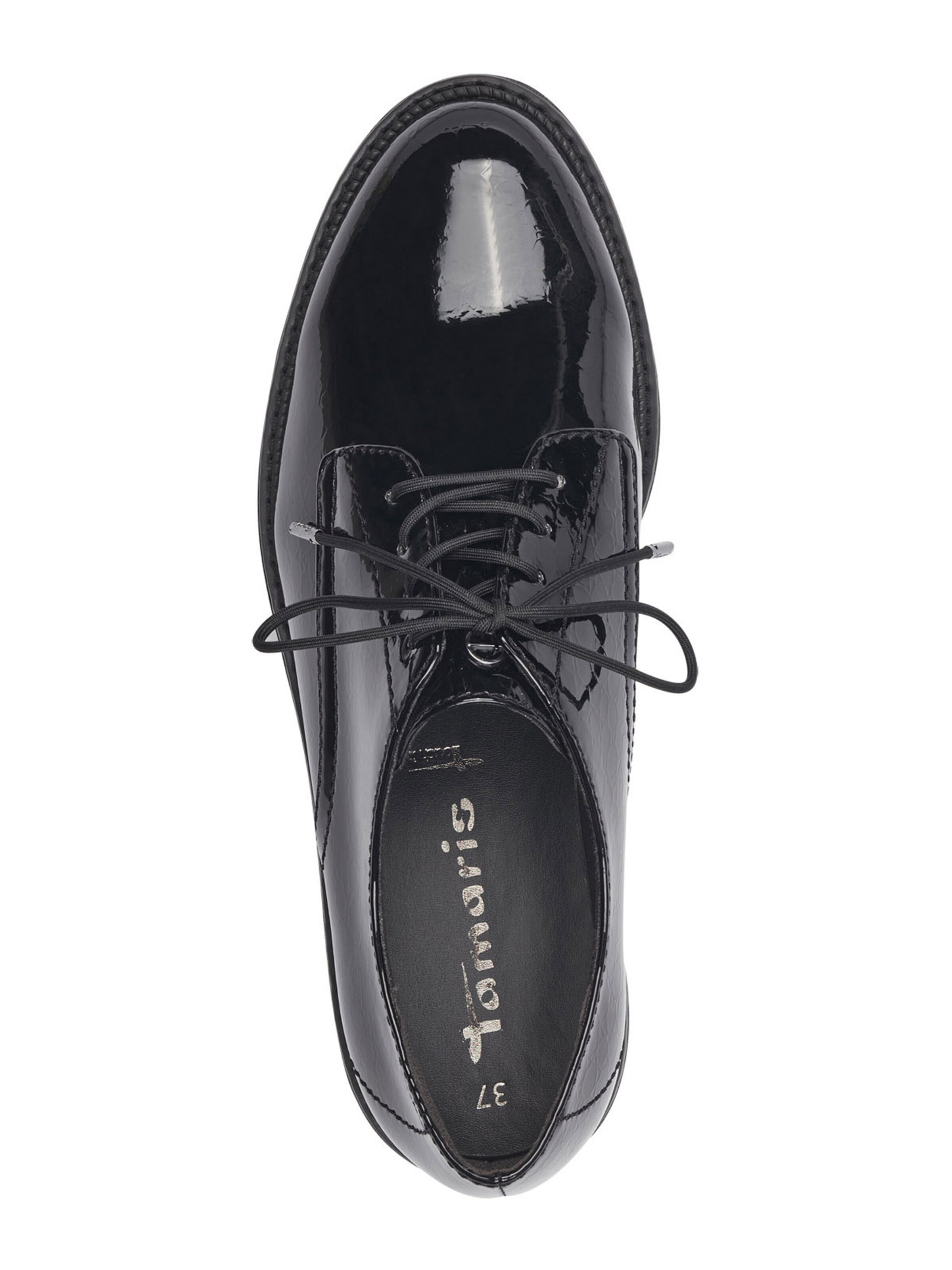 Chaussure à lacets Tamaris en noir