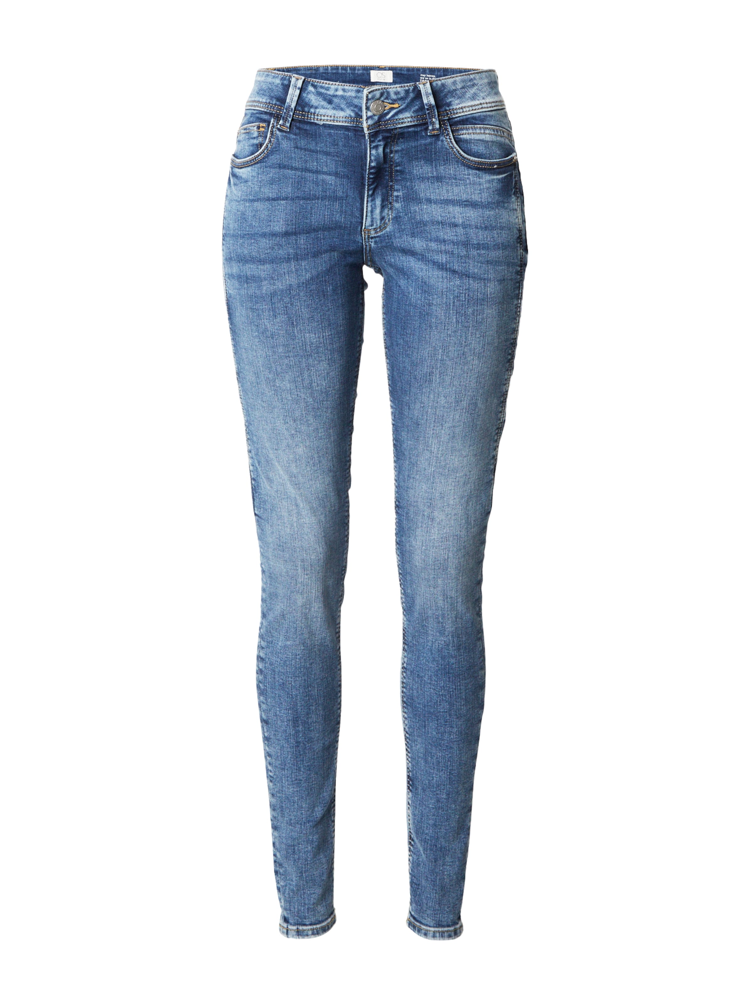 Skinny Jean QS en bleu : devant