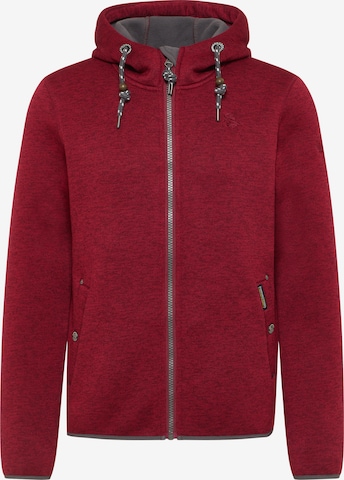 Schmuddelwedda Fleece Jacket in Red: front