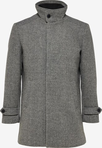 Manteau mi-saison 'Reuben' SELECTED HOMME en gris : devant