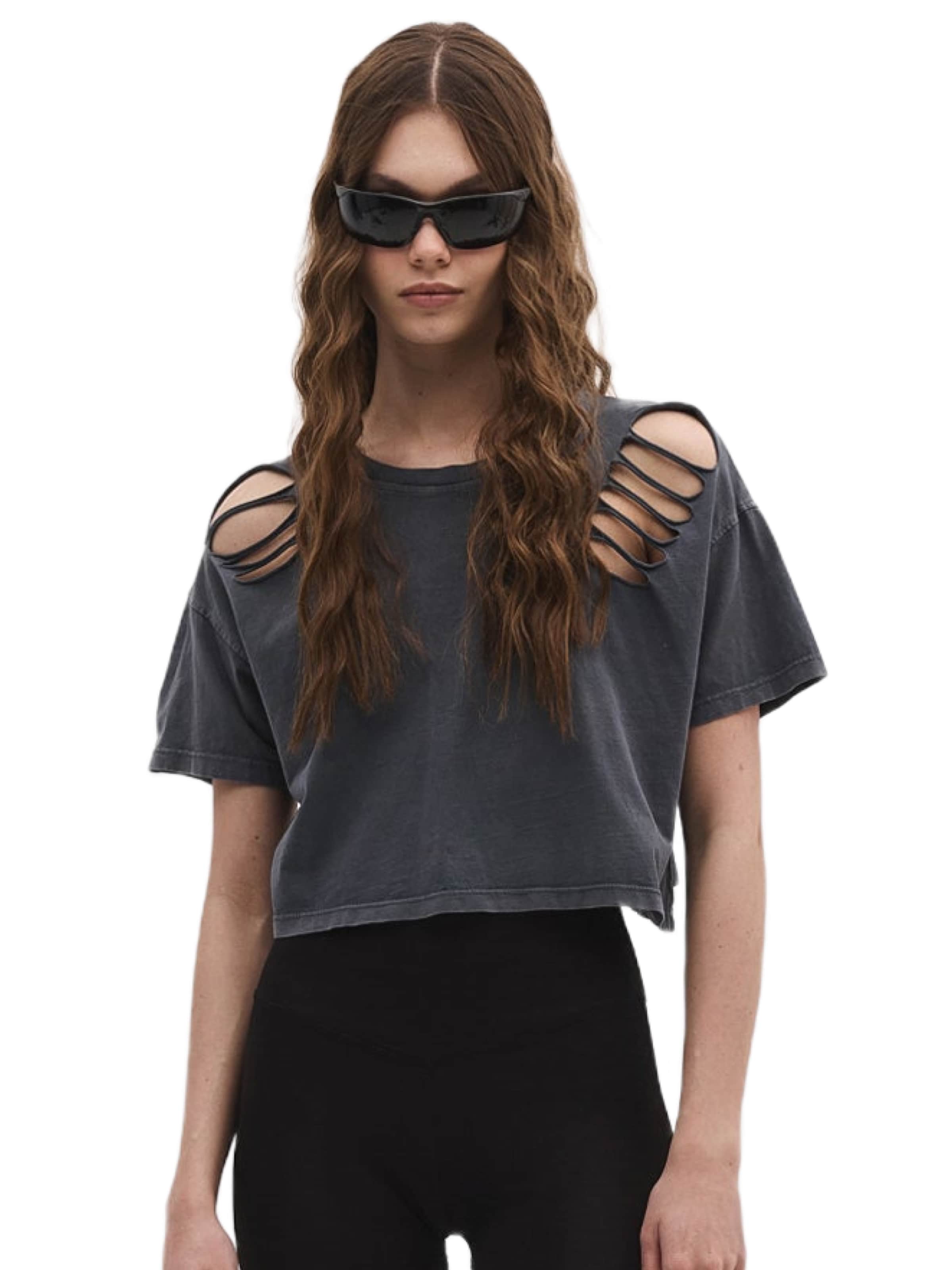 No Matter What Shirt in Grijs: voorkant