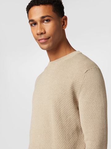 JACK & JONES Sweater 'DALLAS' in Beige