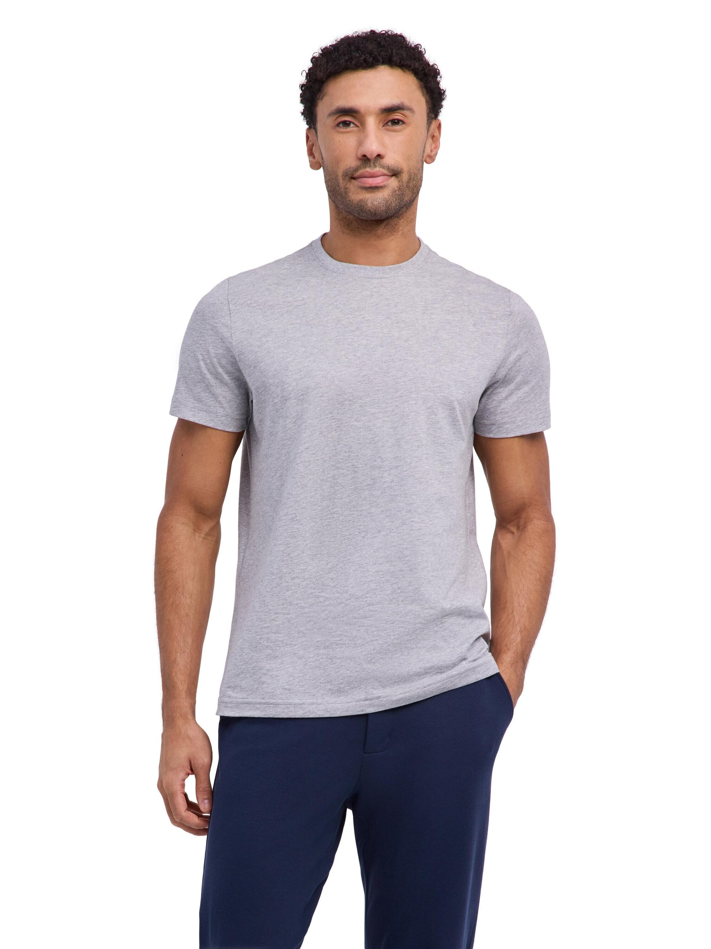 FALKE Shirt 'Essential Cotton'‌‌‌‌‌‌‌‌‌‌ in Grau: Vorderseite