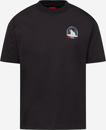 HUGO T-Shirt in Schwarz: front