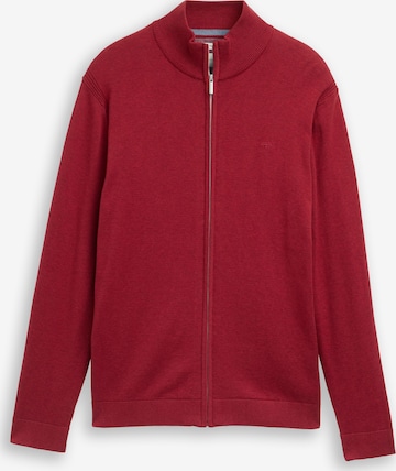 TOM TAILOR Вязаная кофта в Красный: спереди