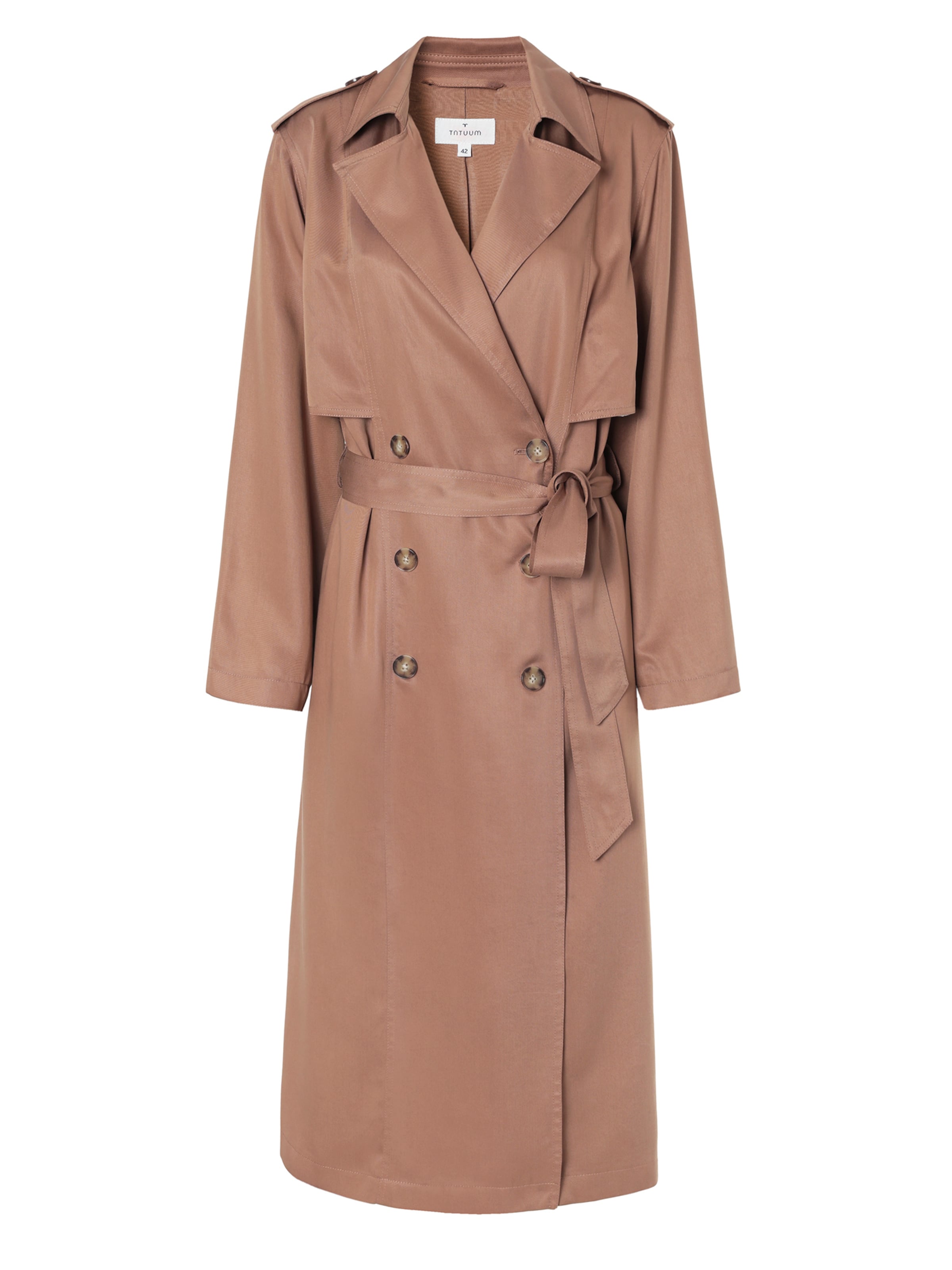 TATUUM Starpsezonu mētelis 'Natis', krāsa - kamieļkrāsas, Preces skats