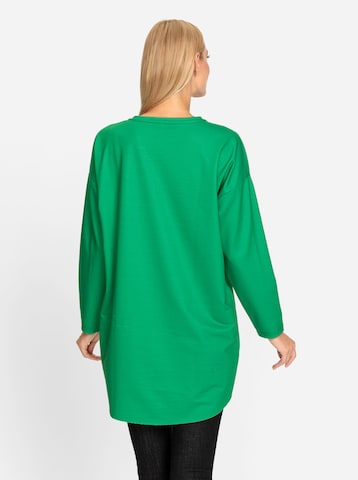 heine Oversized bluse i grøn