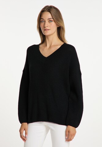 usha WHITE LABEL Pullover in Schwarz: predná strana