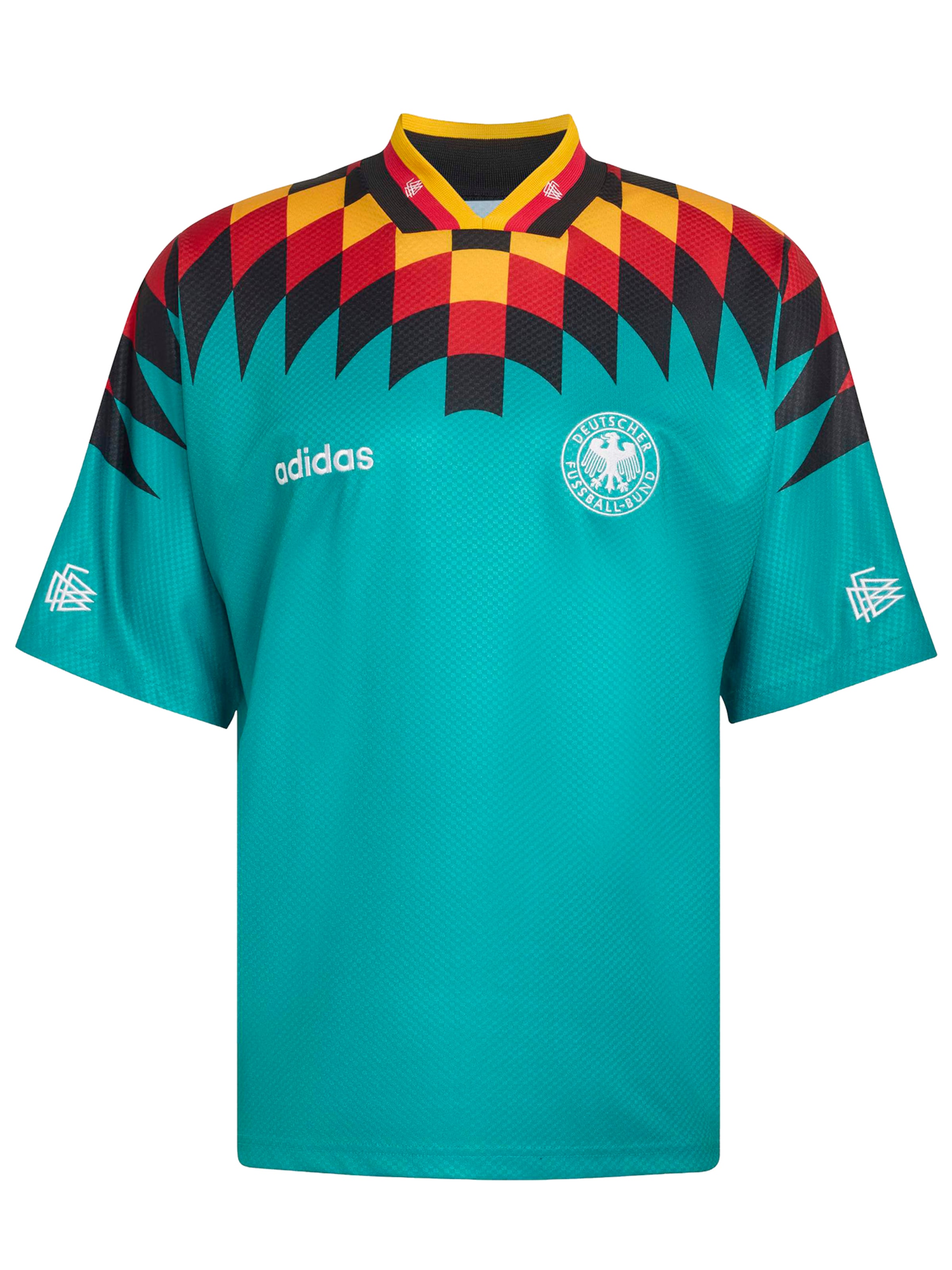 ADIDAS PERFORMANCE - Camisola de futebol 'DFB 1994' em verde: frente