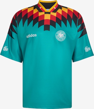 XS dydžio Triko 'DFB 1994' iš ADIDAS PERFORMANCE, spalva – geltona / benzino spalva / ugnies raudona / juoda, Prekių apžvalga