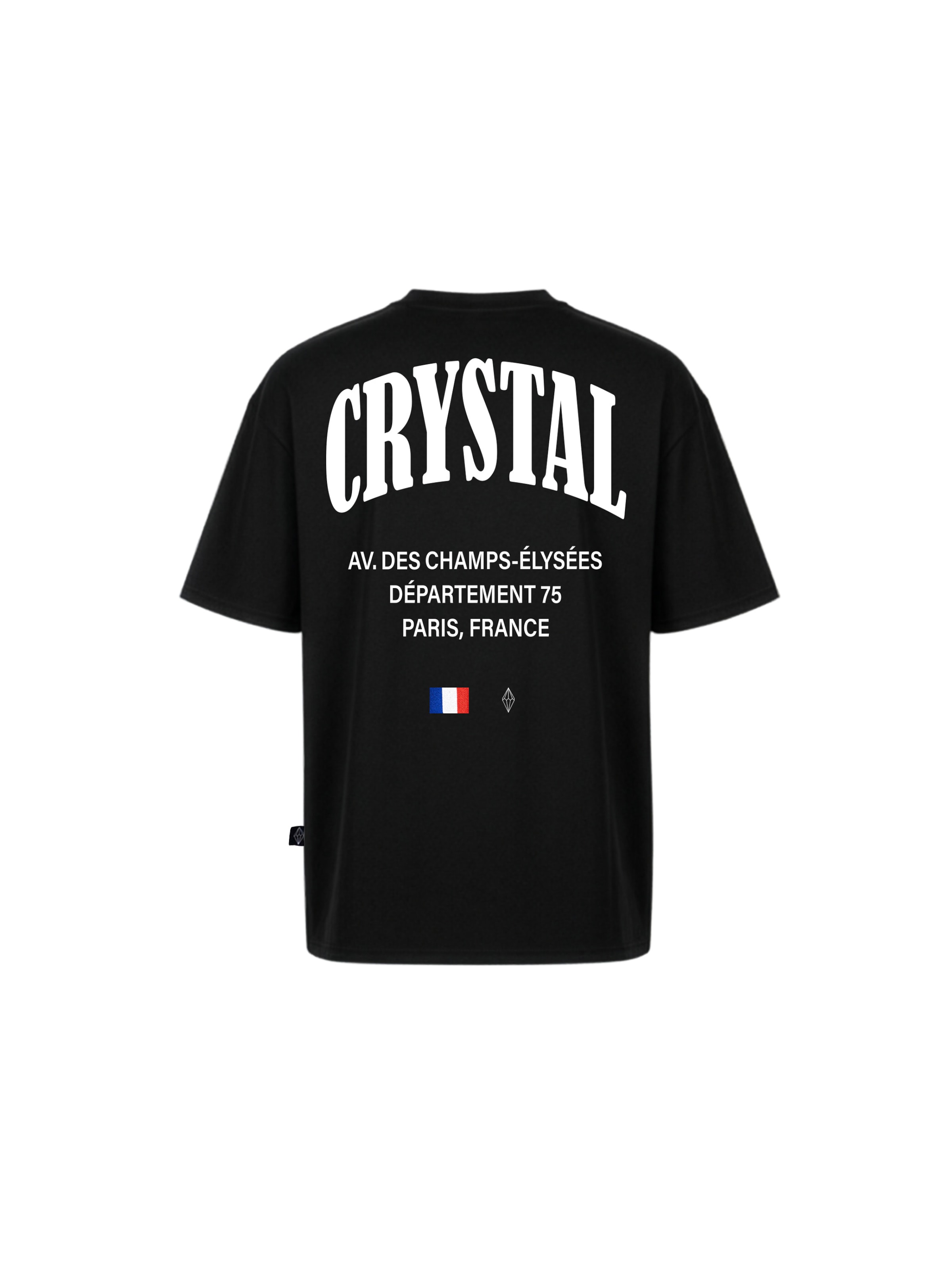 Crystal Paris Shirt 'Champs' in Black: front