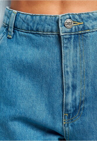 DEF Loosefit Cargojeans i blå