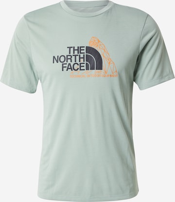 T-Shirt fonctionnel 'Moutain Foundation' THE NORTH FACE en vert : devant