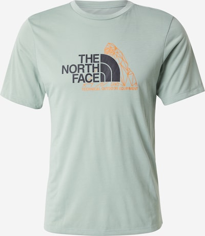 THE NORTH FACE Toiminnallinen paita 'Moutain Foundation' värissä pastellinvihreä / oranssi / musta, Tuotenäkymä