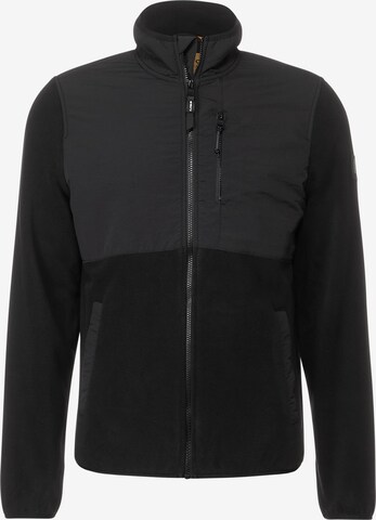 Street One MEN Fleece Jacket in Black: front