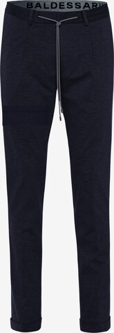 Baldessarini Slim fit Pleat-Front Pants in Blue: front