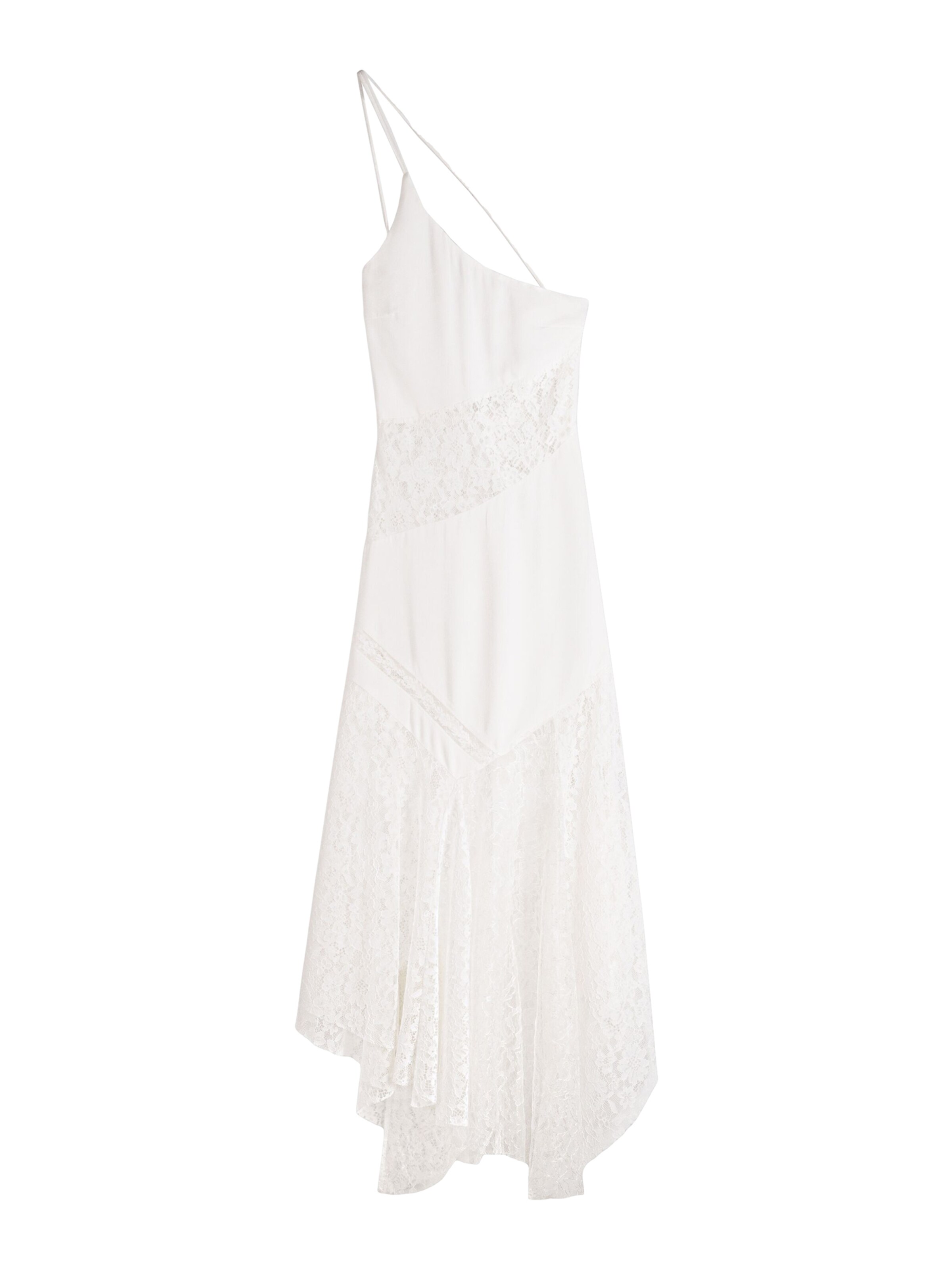 Bershka Šaty – bílá: přední strana