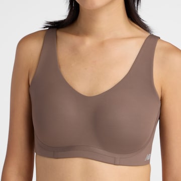new balance - Soutien Bustier Soutien de desporto em castanho
