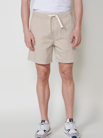 Regular Pantalon KOROSHI en beige : devant