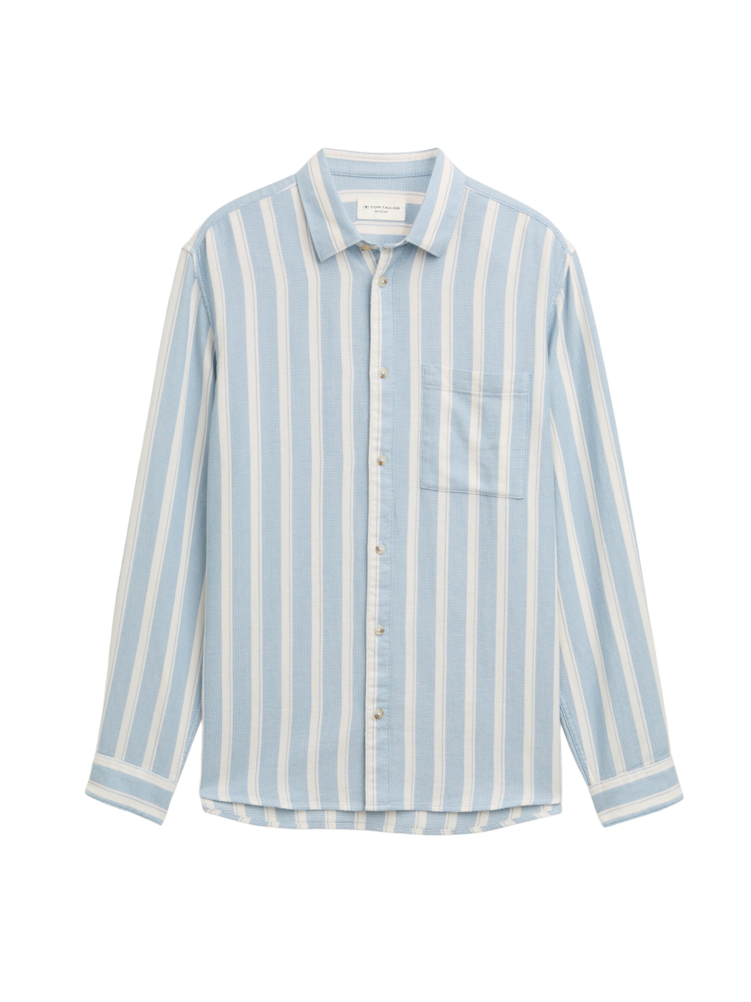 TOM TAILOR - Ajuste regular Camisa en azul: frente