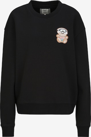 19V69 ITALIA Sweatshirt 'Sinja Wintersports 2' in Zwart: voorkant