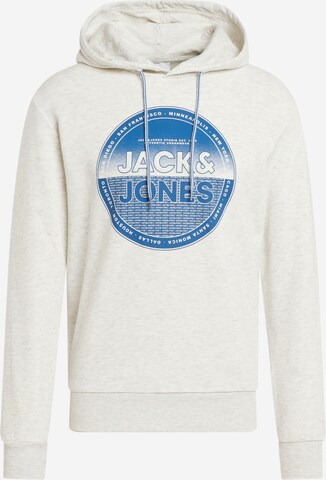 JACK & JONES Суичър 'LOYD' в бяло: отпред