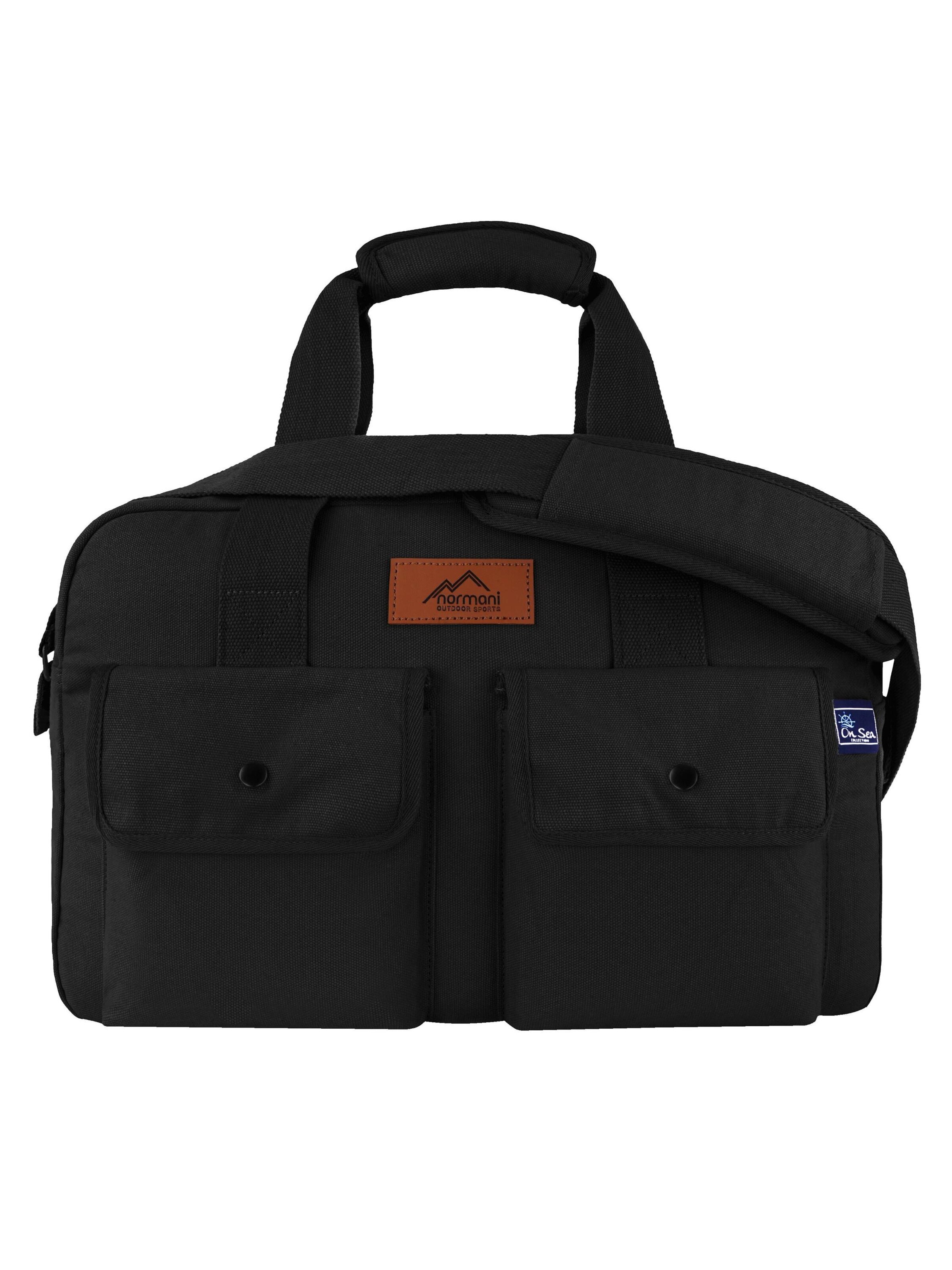 normani Reisetasche 'Svea' in Schwarz: Vorderseite