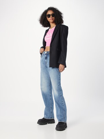 7 for all mankind Wide Leg Jeans 'TESS' i blå