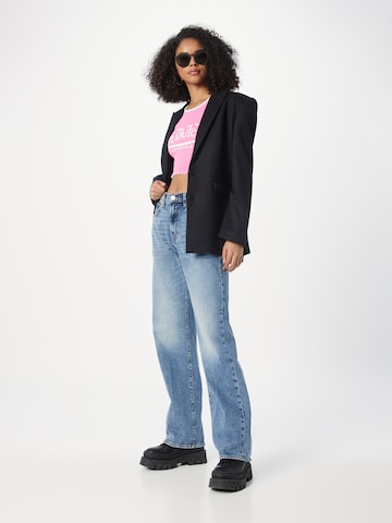 7 for all mankind Wide leg Jeans 'TESS' i blå