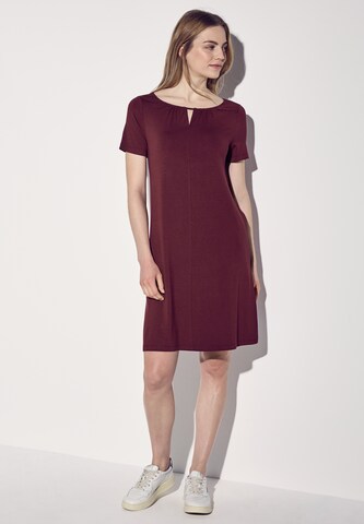 STREET ONE Jersey Kleid in Rot: Vorderseite