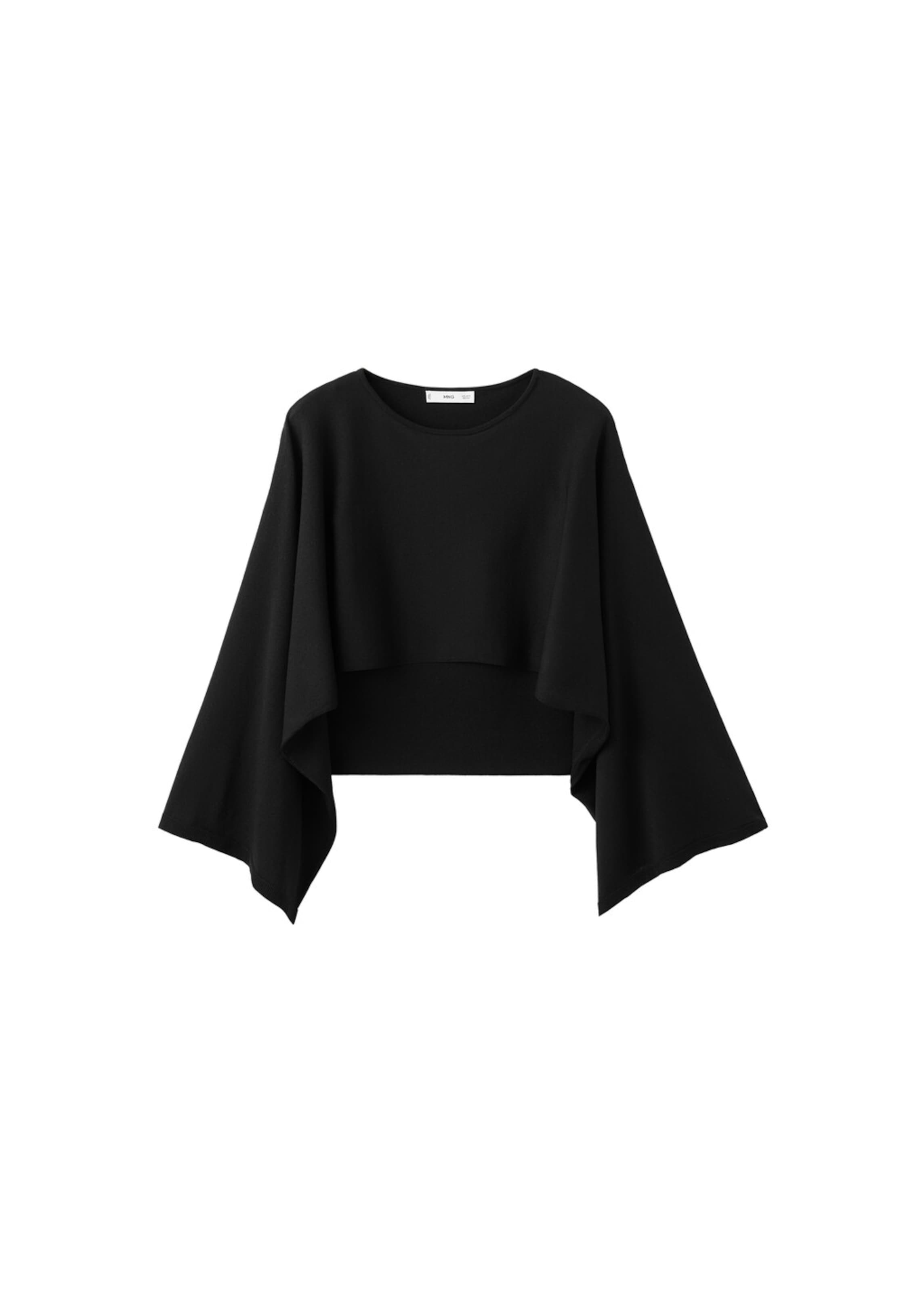 MANGO Cape 'Capote' in Black: front