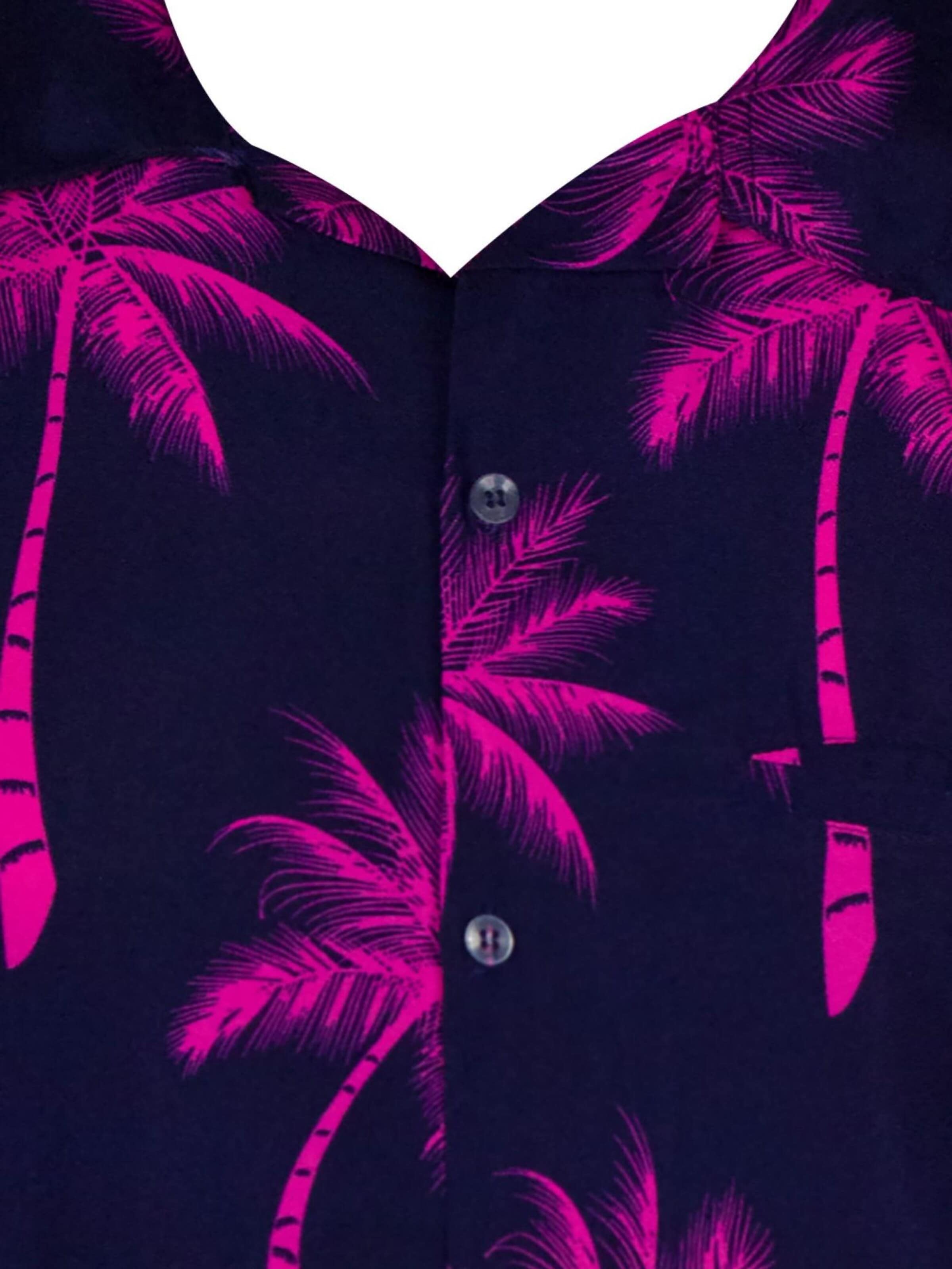Maglietta 'Palmshadow' di King Kameha in blu