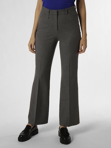 Raffaello Rossi Flared Pants 'Medina' in Grey: front