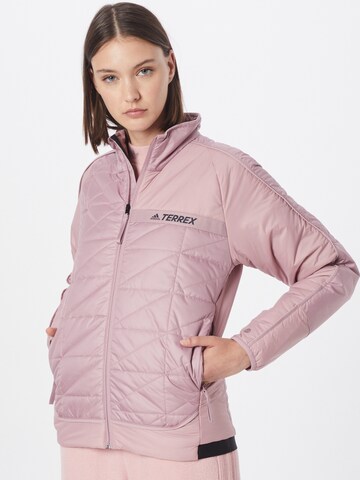 ADIDAS TERREX Outdoor Jacket in Purple: front