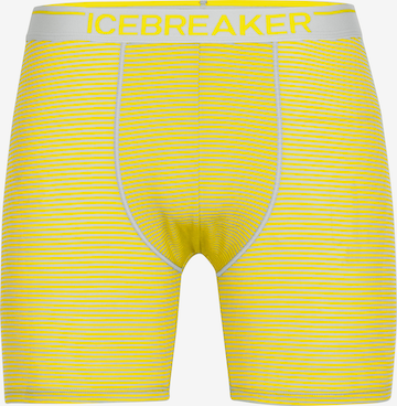 ICEBREAKER - Cueca desportiva 'Anatomica' em amarelo: frente