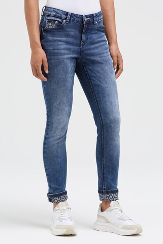 Soccx Slimfit Jeans in Blau: Vorderseite