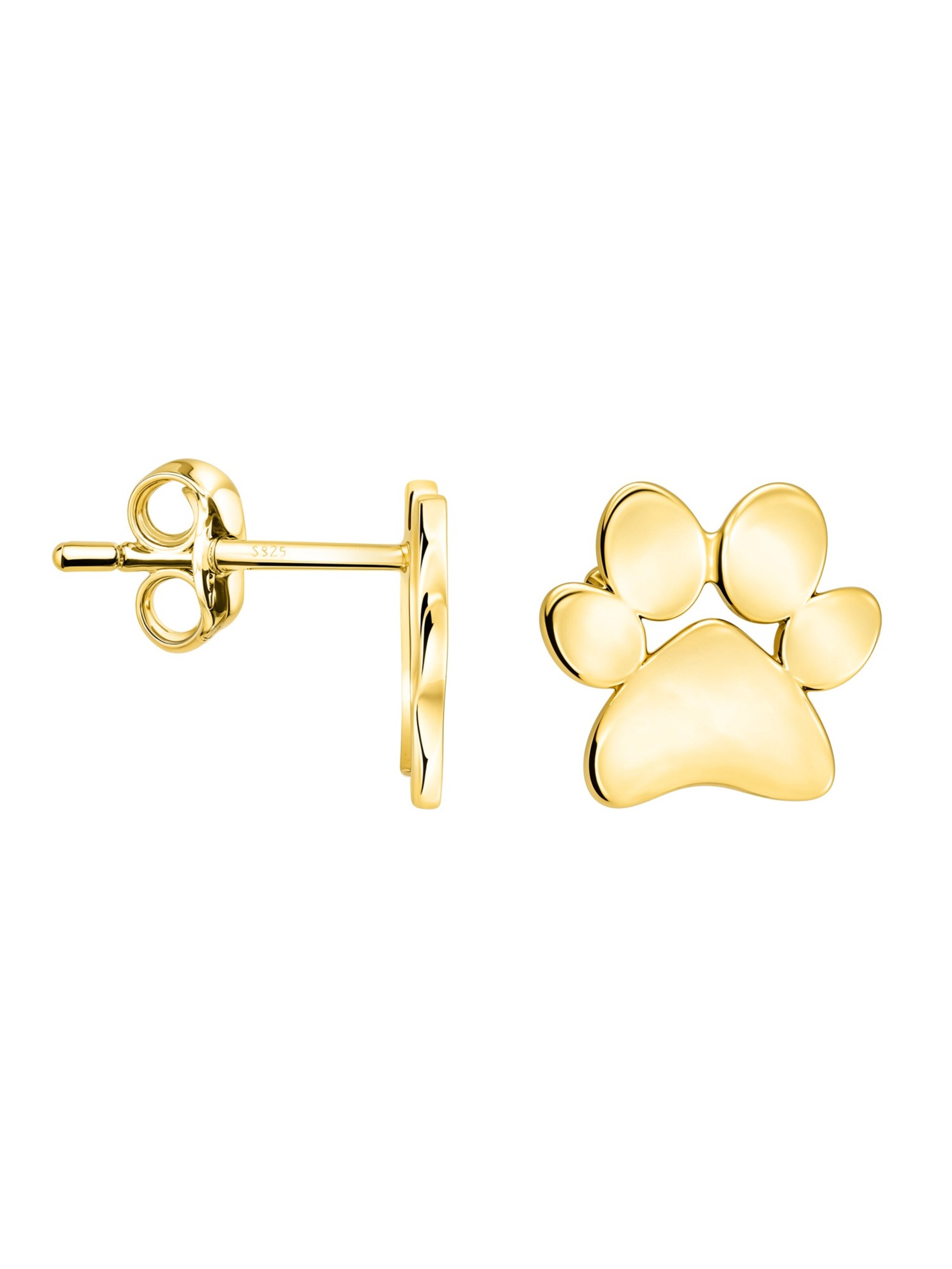 Sofia Milani Ohrringe 'Paw'‌‌‌‌ in Gold: Vorderseite