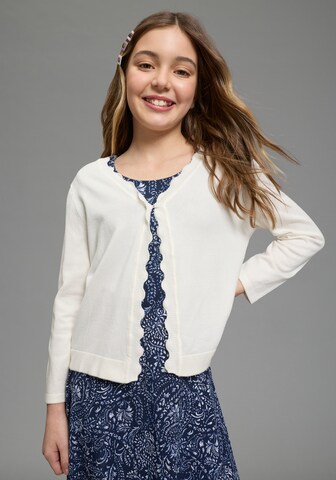 Kidsworld Strickjacke in Weiß: Vorderseite