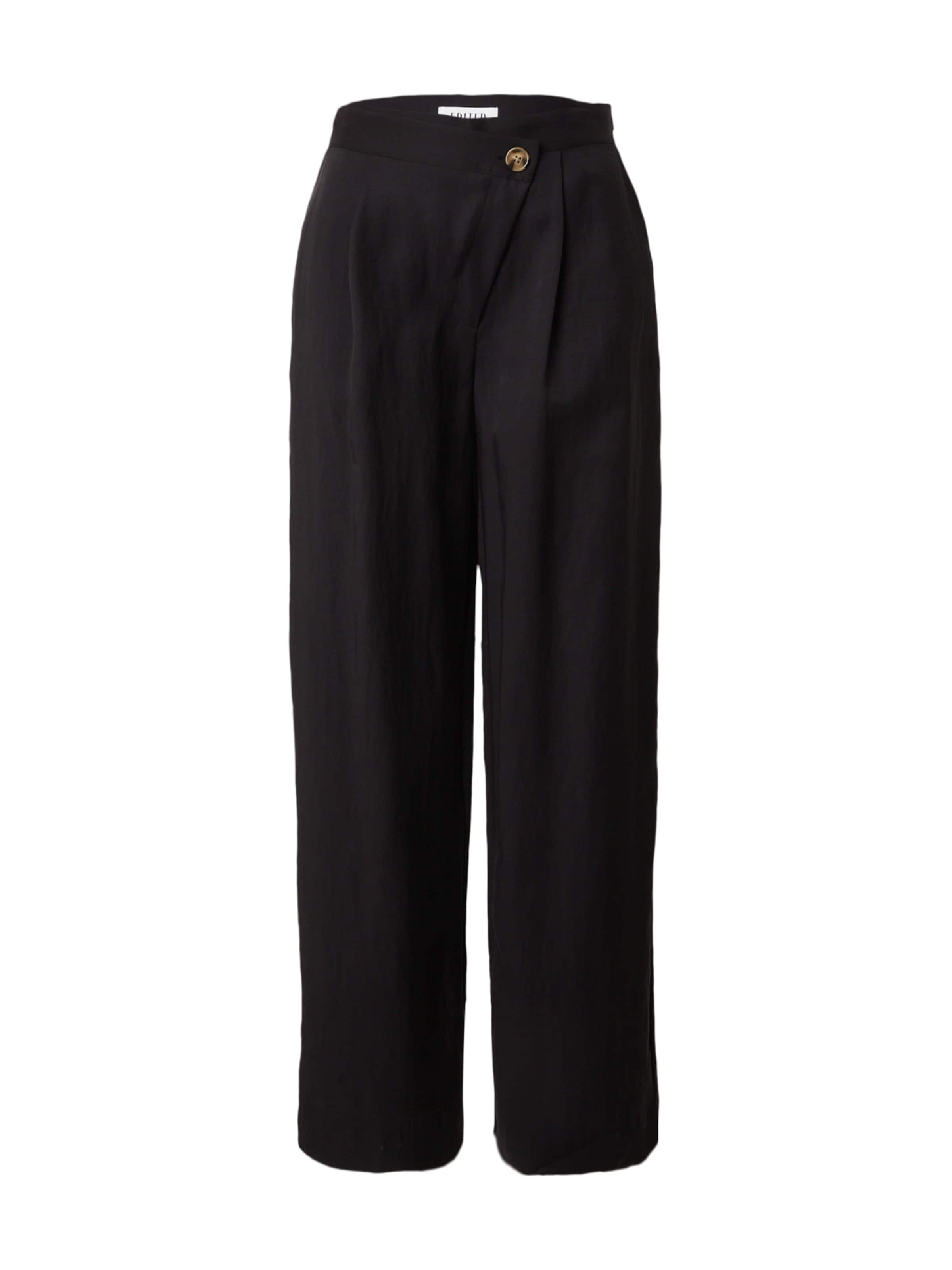 Wide Leg Pantalon 'Nena' EDITED en noir : devant