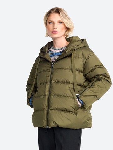 Rich & Royal Winter Jacket in Green: front