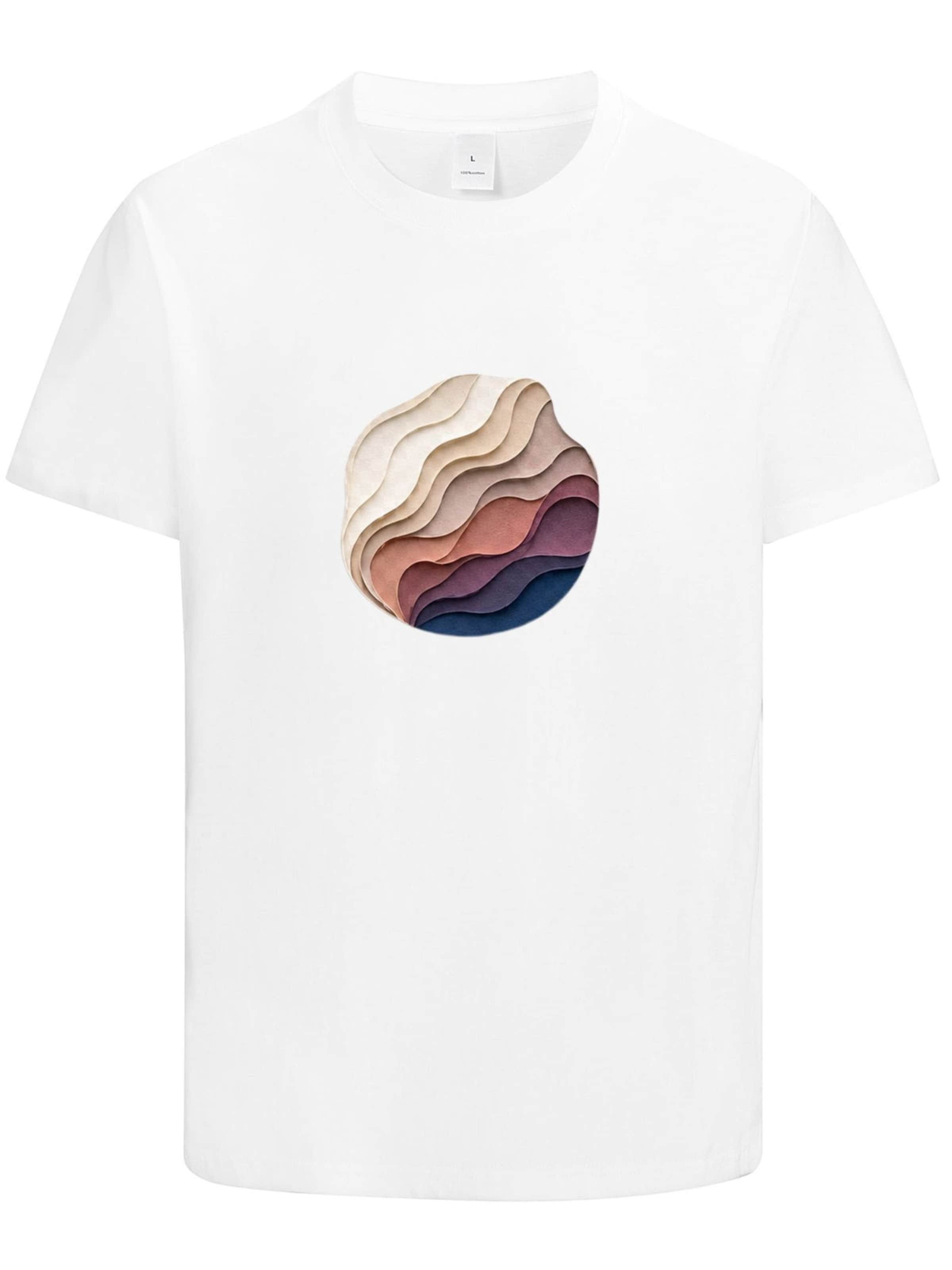 HUSKSWARE Shirt 'Grafik'‌‌‌‌‌‌‌‌‌ in Weiß: Vorderseite